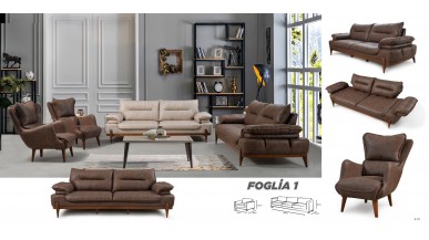 FOGLİA 1 KOLTUK TAKIMI 3+3+1+1