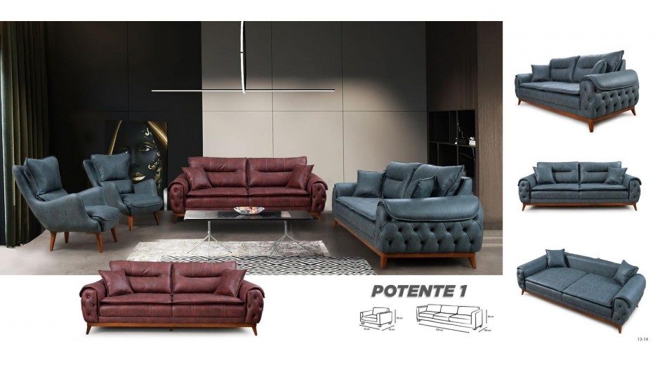 POTENTE 1 KOLTUK TAKIMI 3+3+1+1