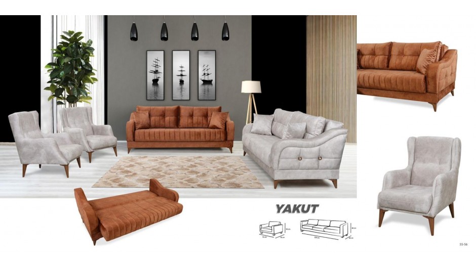 YAKUT KOLTUK TAKIMI 3+3+1+1