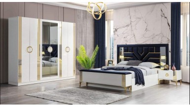 LONDRA BEYAZ YATAK ODASI TAM TAKIM